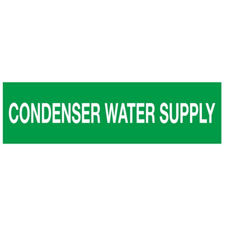 ANSI Pipe Markers Condenser Water Supply - Pk/10